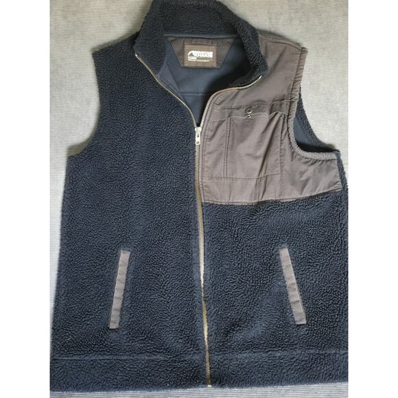 Mountain Khakis Acadian Sherpa Vest Jacket Navy Men's XL - Picture 1 of 10